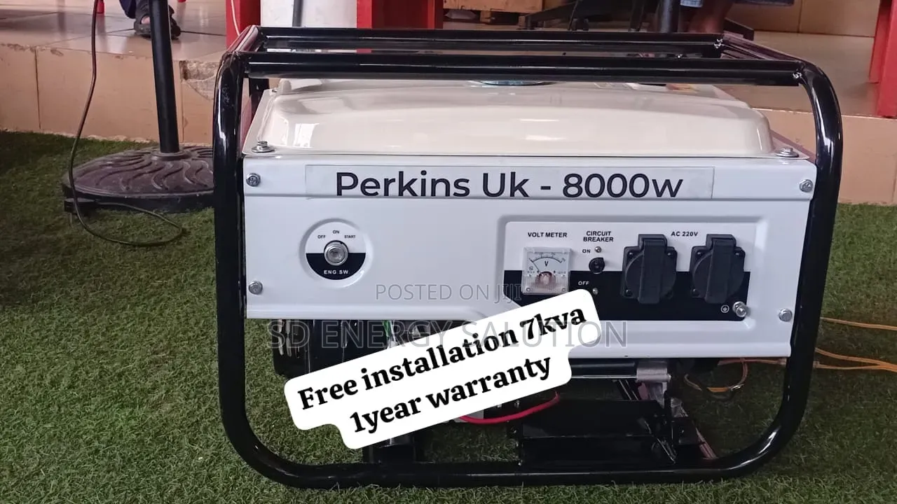 Perkins 7kva Silent Petrol Generator–Noise Reliable Backup Power 7kva