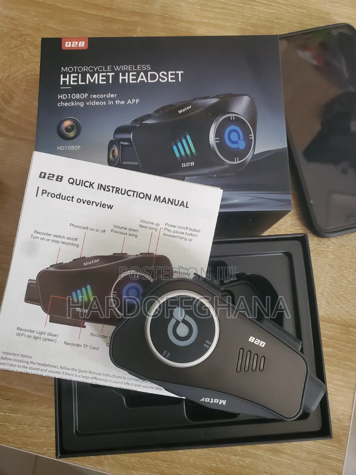 Motorcycle Helmet Bluetooth With Hd Camera
