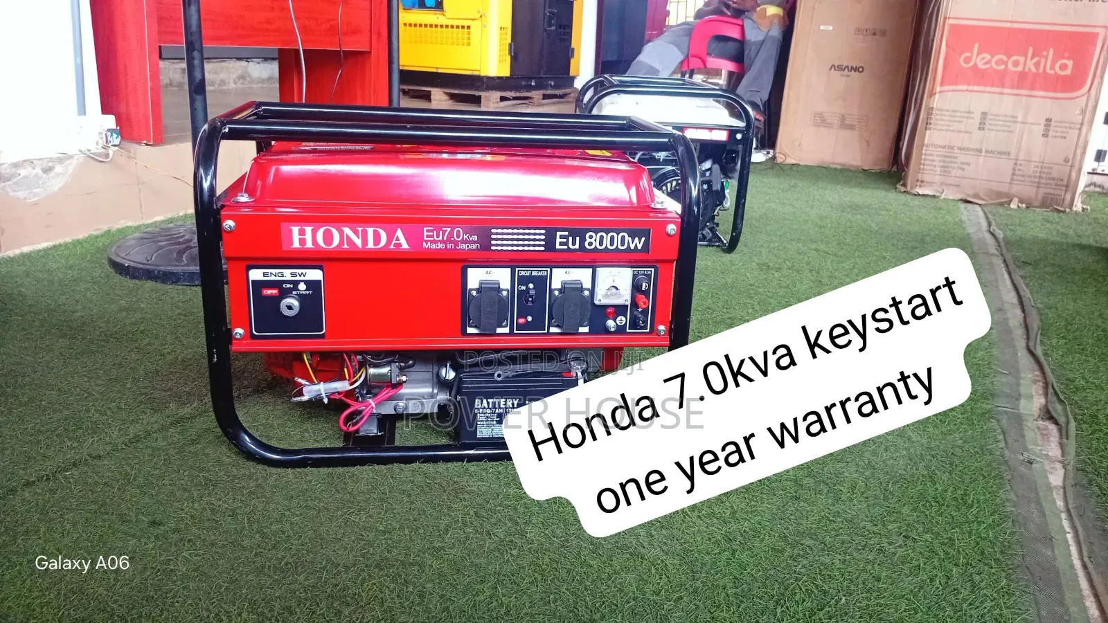 Heavy Duty Honda Key Start Generator Available Now