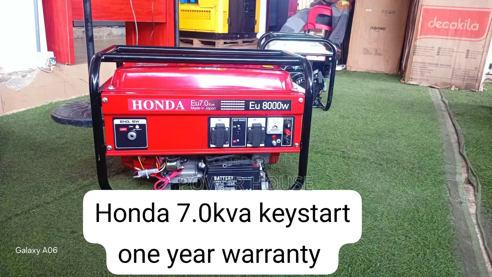Heavy Duty Honda Key Start Generator Available Now