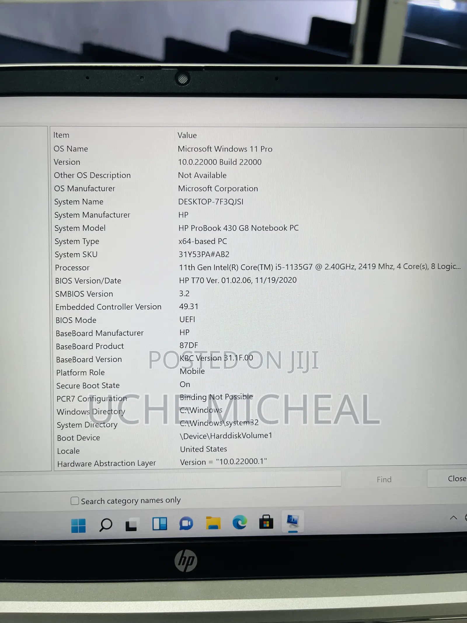 Laptop HP ProBook 430 G8 16GB Intel Core i5 SSD 256GB