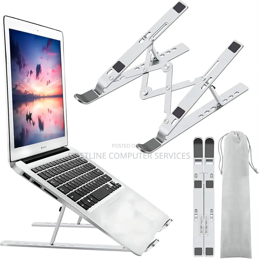 Adjustable Laptop Stand With 360-Degree Rotating Base,