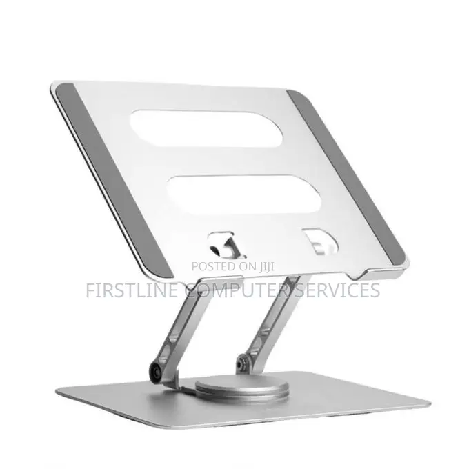 Adjustable Laptop Stand With 360-Degree Rotating Base,