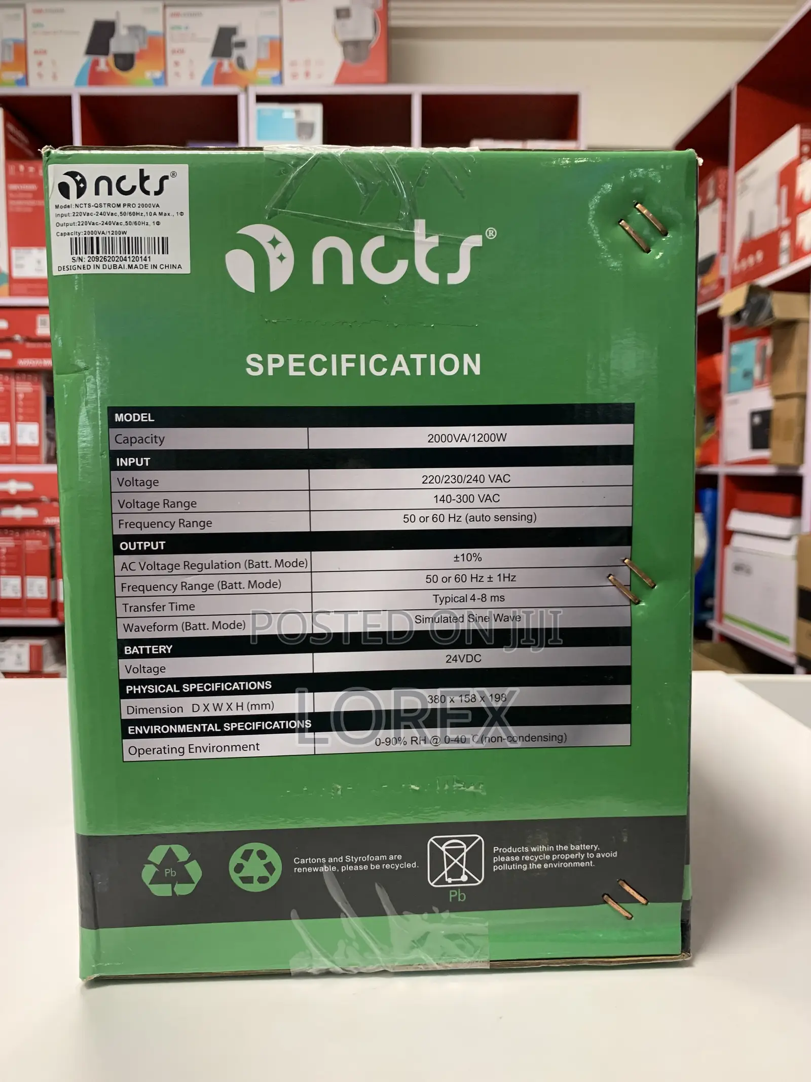 NCTS Qstrom Pro 2000va Interactive Line Ups 2000va/1200w