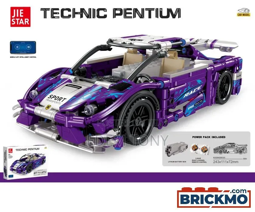 Jie Star Technic Pentium Purple Sports Car Model