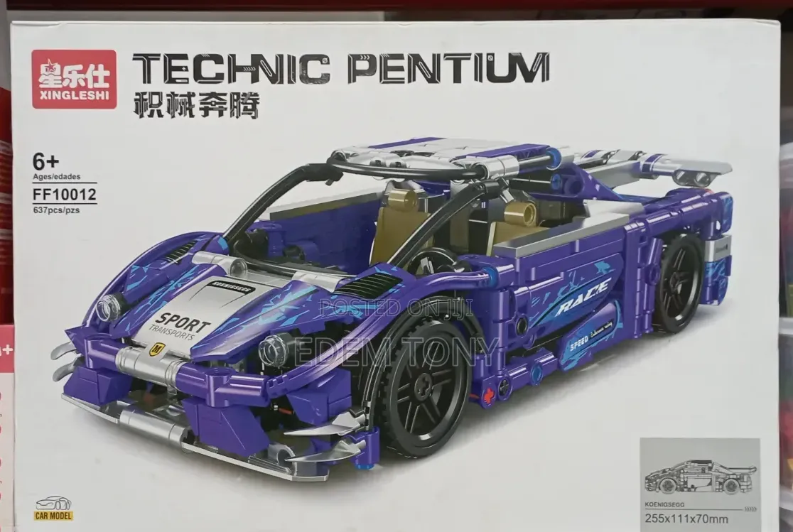 Jie Star Technic Pentium Purple Sports Car Model