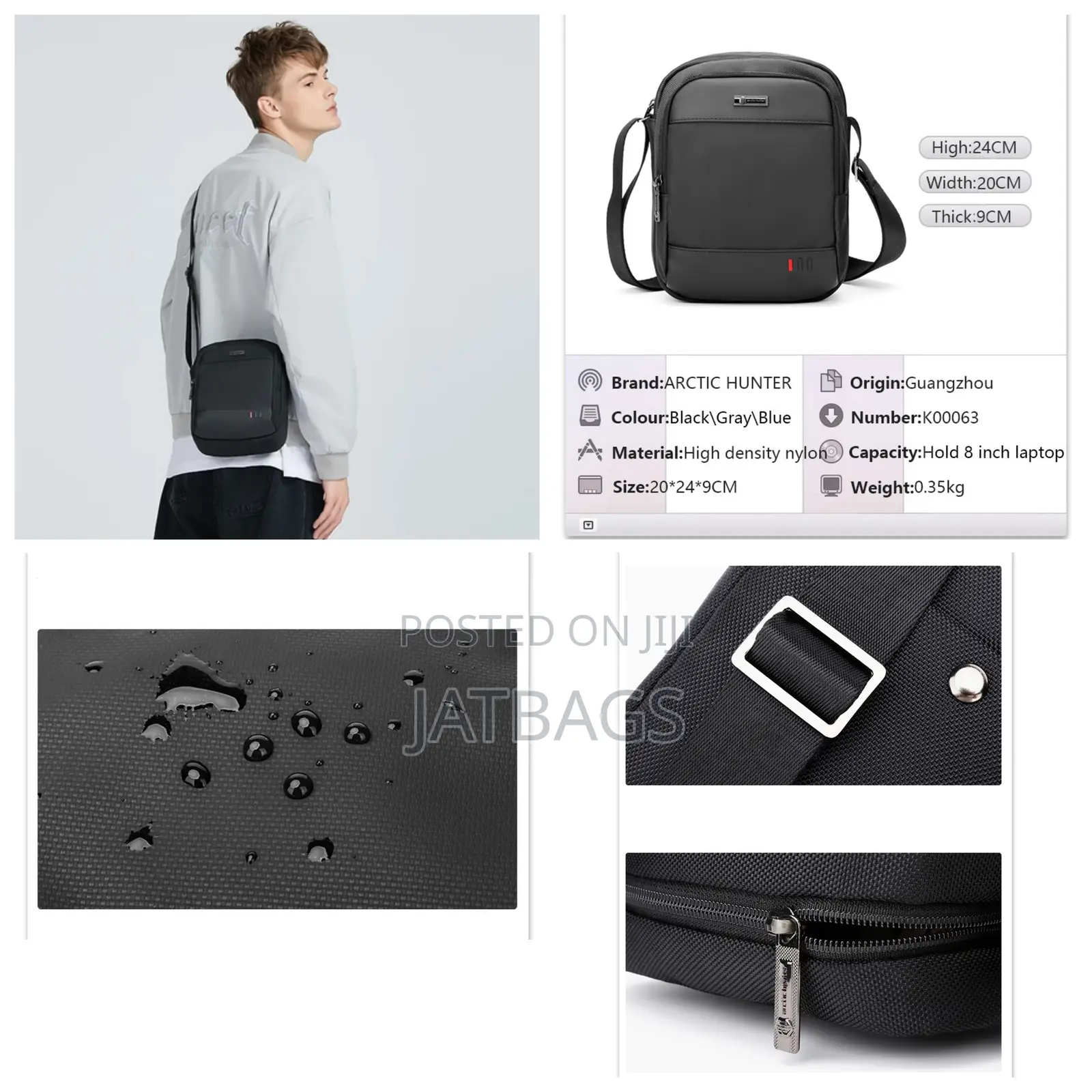 Ah Sling Side Shoulder Crossbody Bag (Free Delivery)