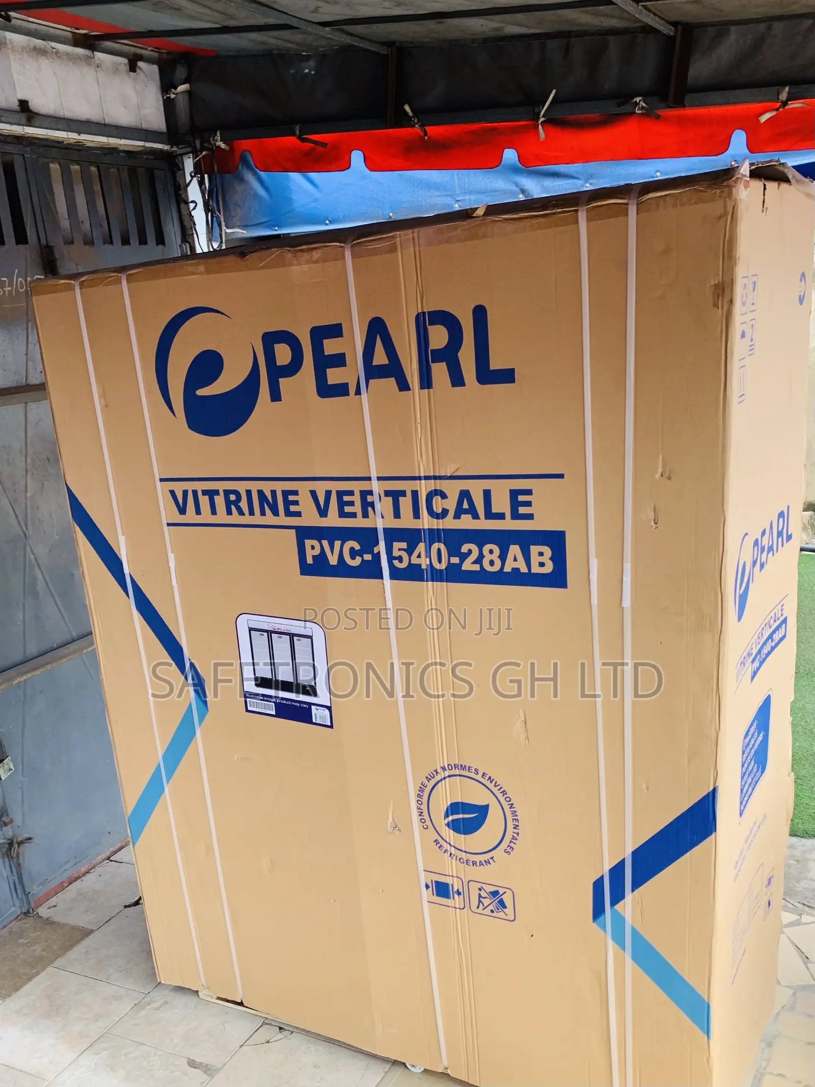 Newly Virtual Pearl 950 Liters 3 Doors Display Fridge Cooler PVC-150