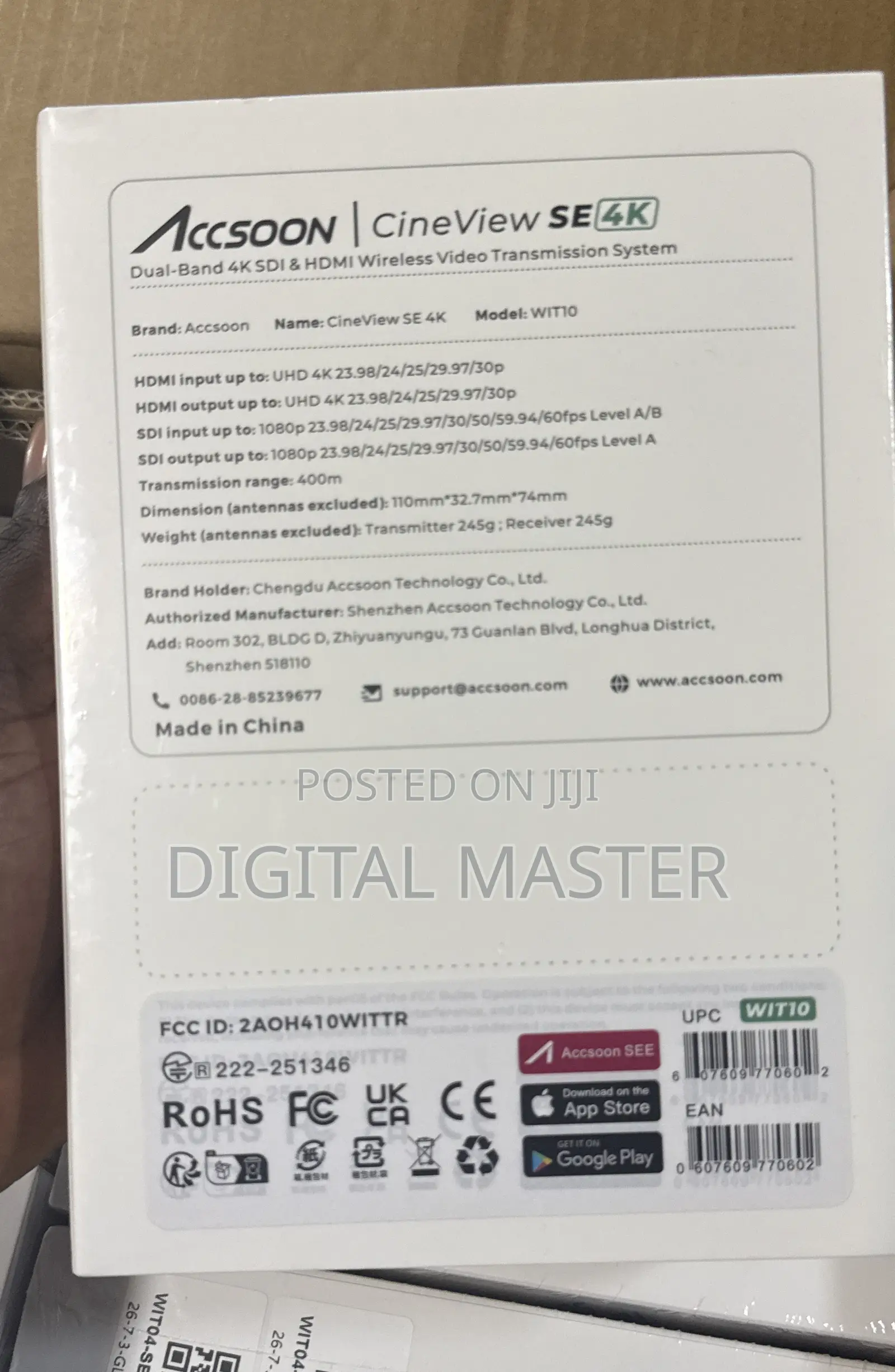 Accsoon Cineview Se Sdi/Hdmi Wireless Video Transmission System