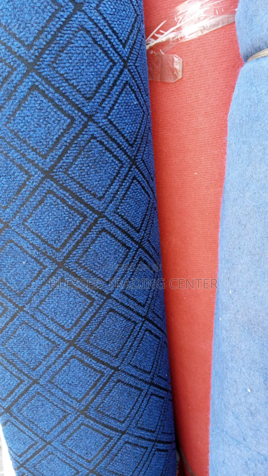 Blue Carpet With Design for Room, Church, Platforms and All Activities