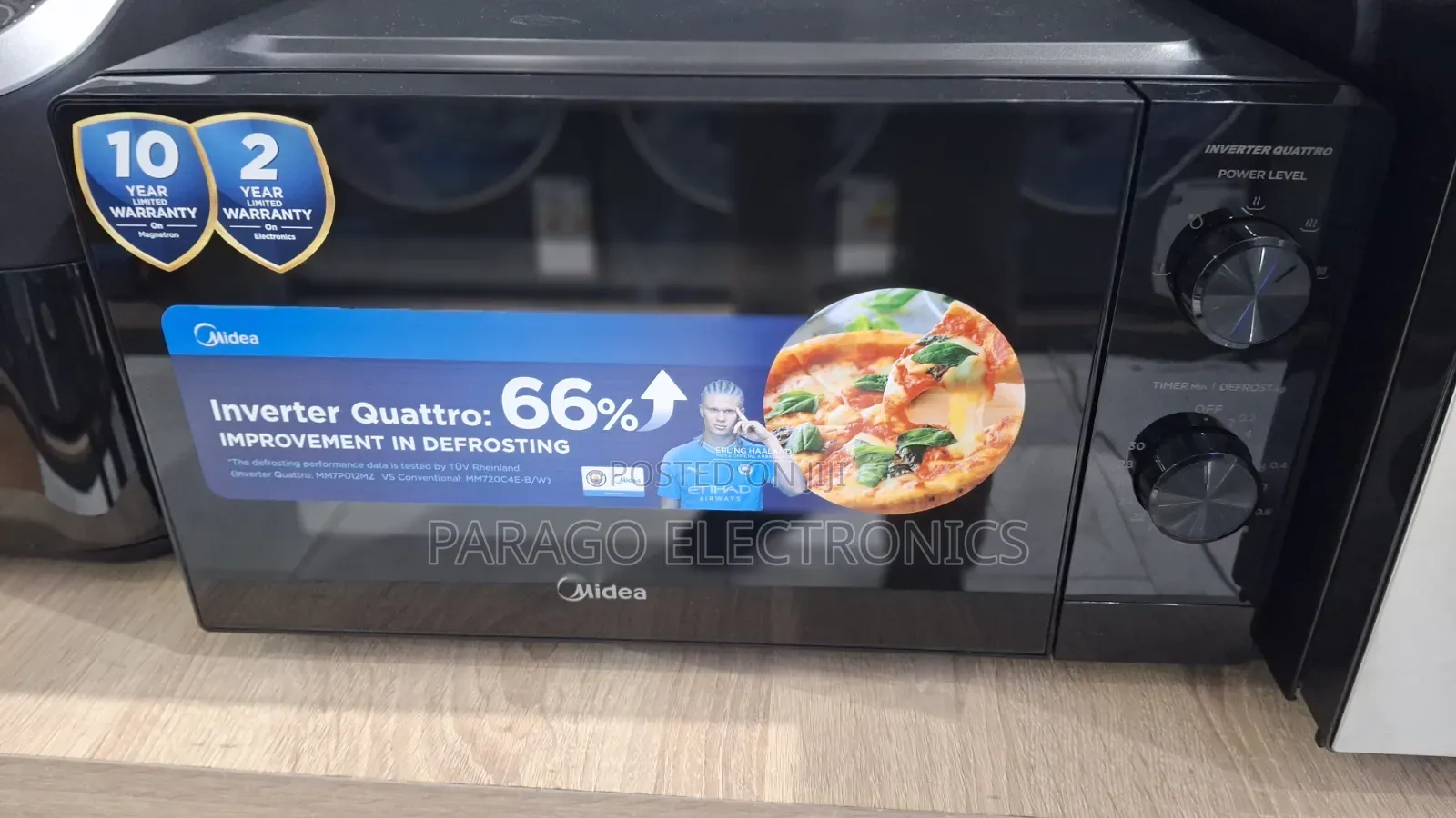 Midea Inverter Microwave 20 Litres Black Mm7p012mz-B