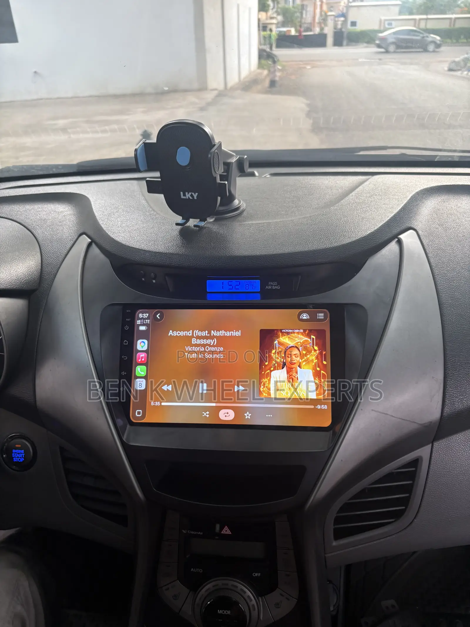 Hyundai Elantra 2011-2016 Android Carplay Screen .