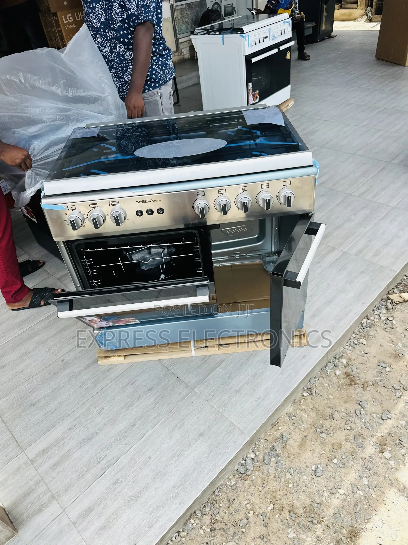 Very Cool Price Midea Tech Gas Cooker Oven 5burner Sliver