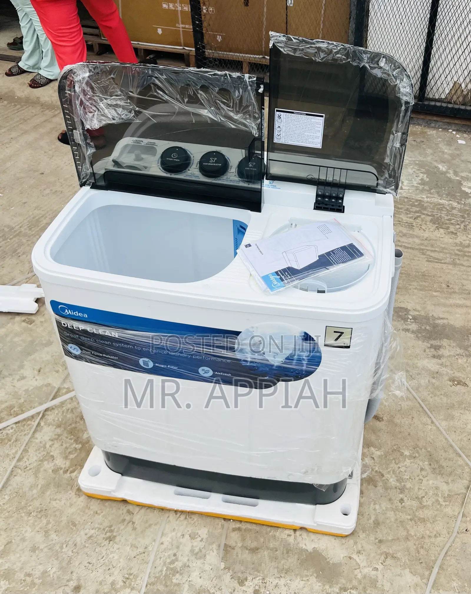 Supreme Quality Midea 7kg Spin Dry Electric Washing Machine 