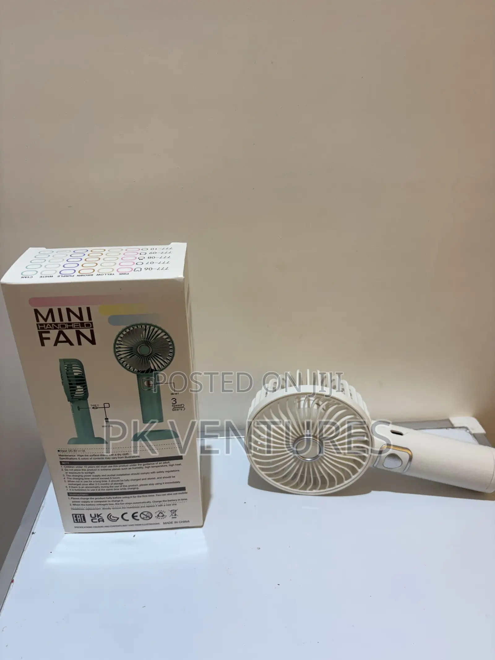 3 Speed Hand Held Mini Fan