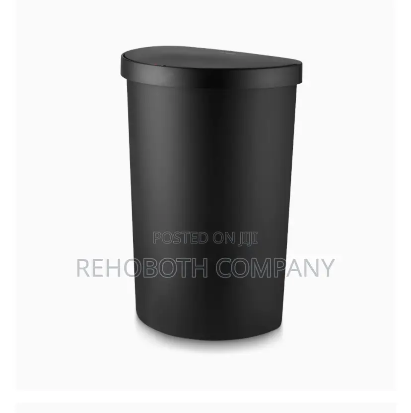 Tower Curved Sensor Bin Durable Pp Body, Battery Operated, 50l, Black