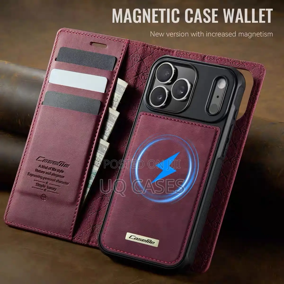 Caseme 2-in-1 Magsafe Detachable Leather Case