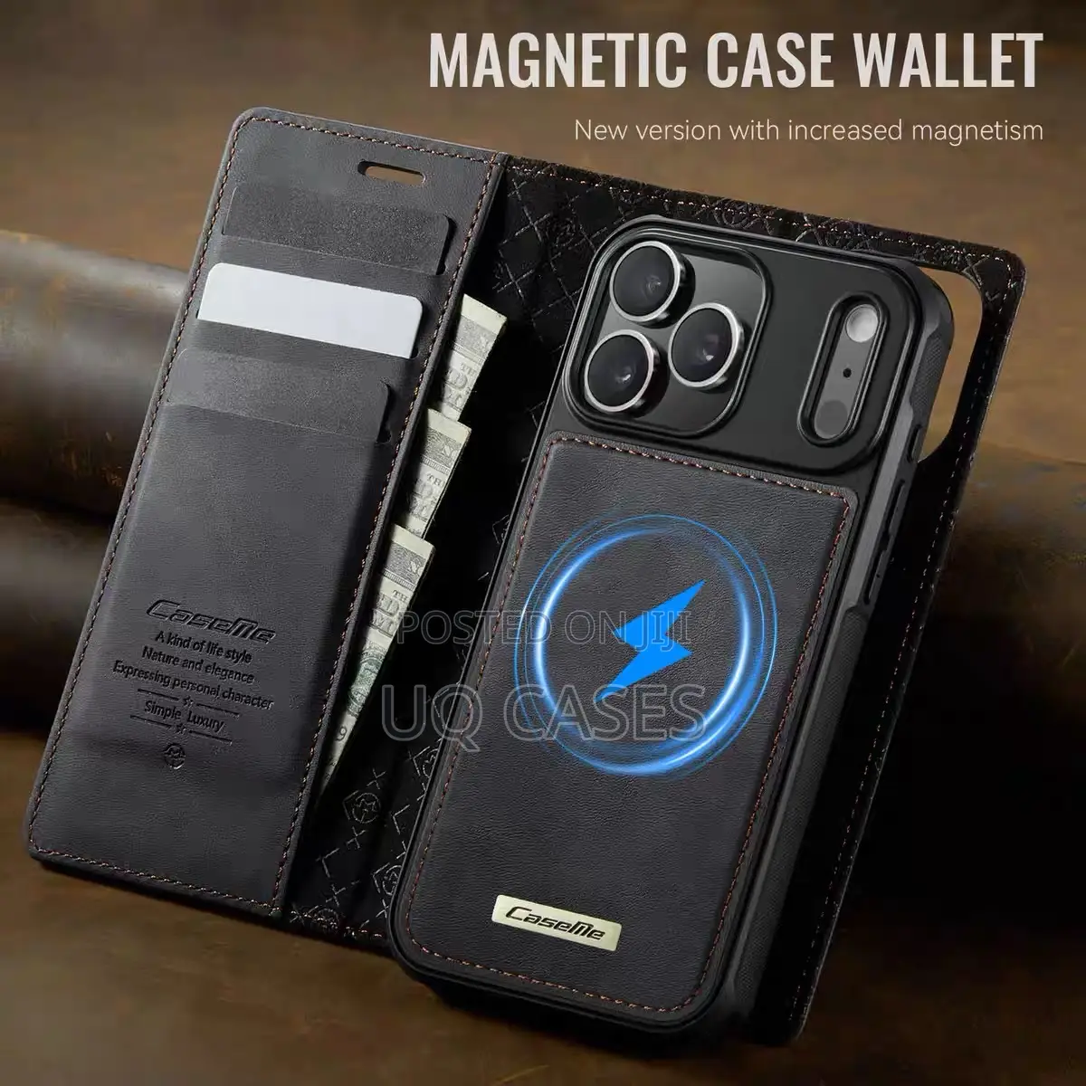 Caseme 2-in-1 Magsafe Detachable Leather Case