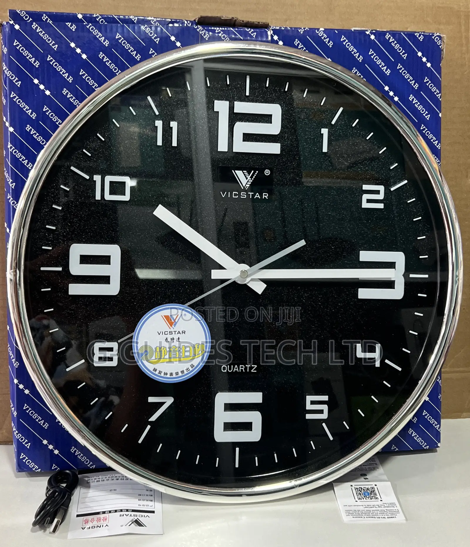 Vicstar Wall Clock Hidden Camera, Wall Clock Wi-fi Security Spy Camera