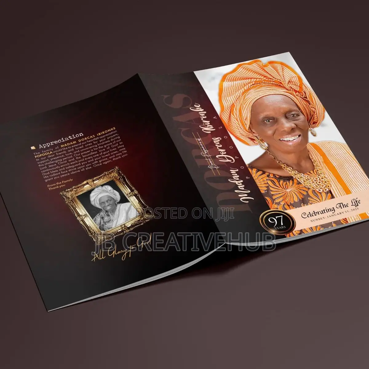 Professional Funeral Brochure Design Printing