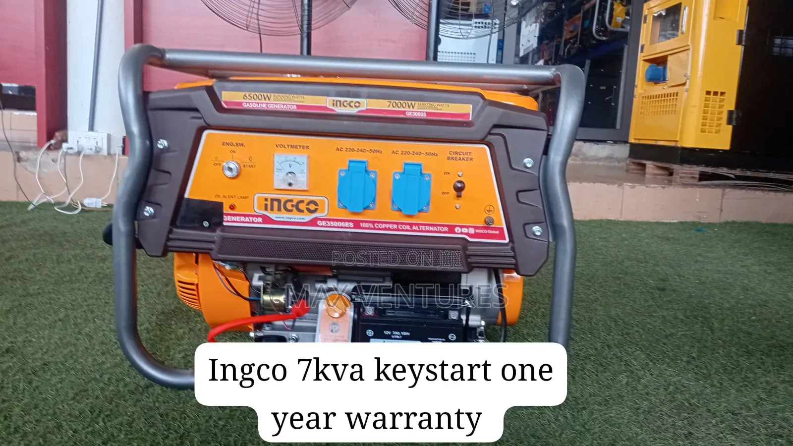 Brand New Ingco 7kva Key Start Generator, Heavy Duty