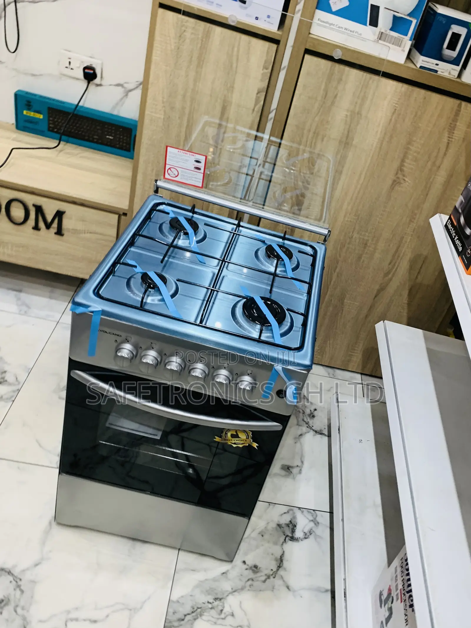 Purchase Grey Volcano 5c.Gl Gas Oven 4 Burner Ignition – 50x50cm