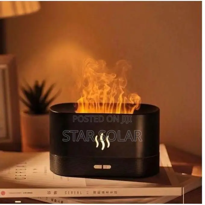 180ml Flame Aromatherapy Diffuser - Ultrasonic Humidifier,