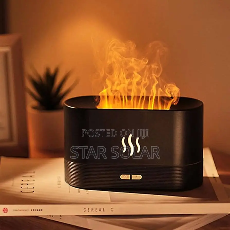 180ml Flame Aromatherapy Diffuser - Ultrasonic Humidifier,