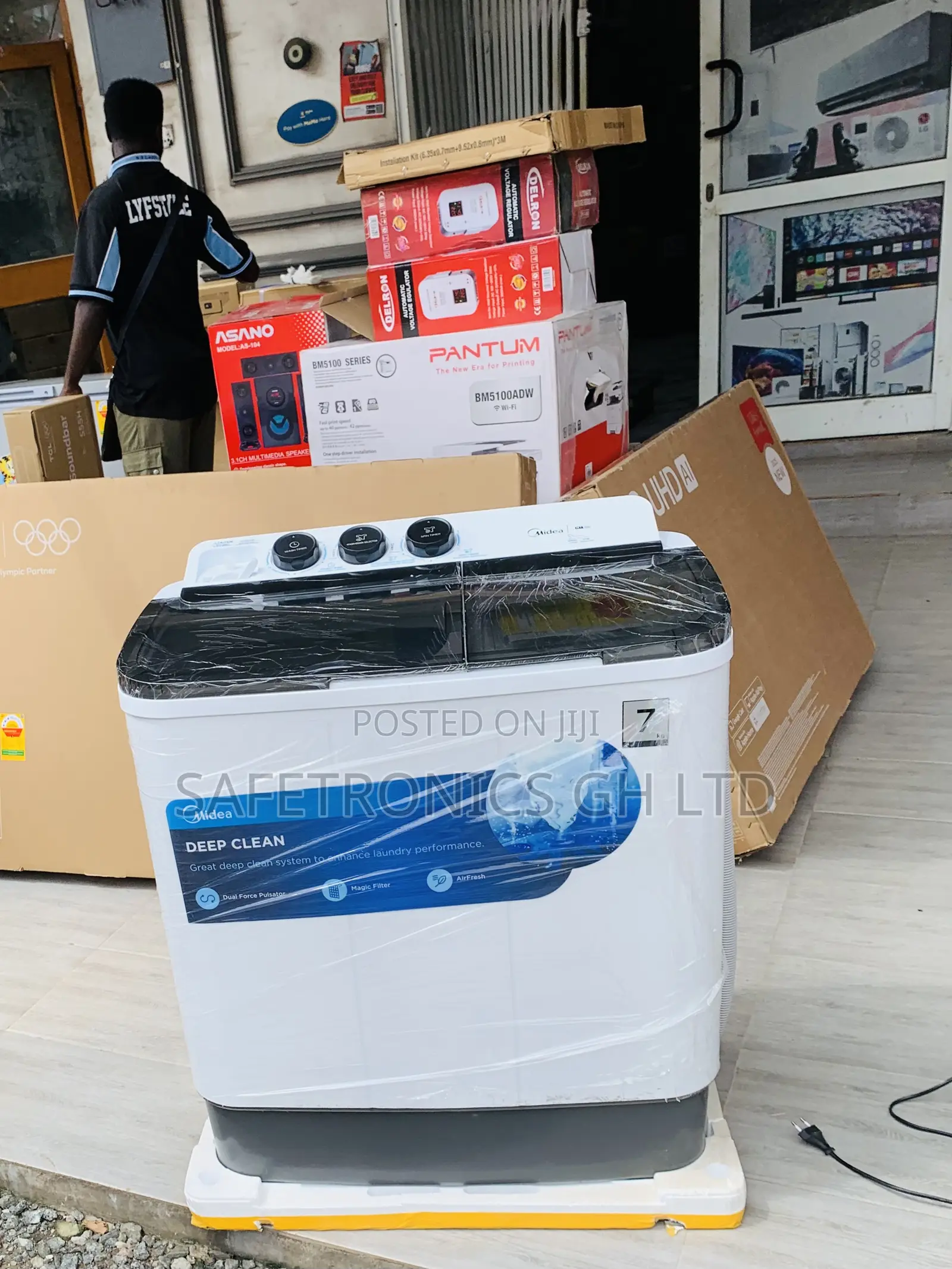 Choose Good Midea 7 Kg Semi Automatic Top Load Washing Machine