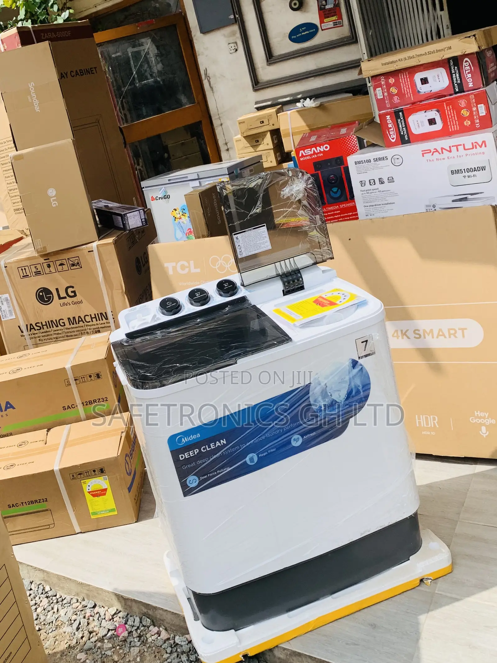 Secure Quality Midea 7 Kg Semi Automatic Top Load Washing Machine
