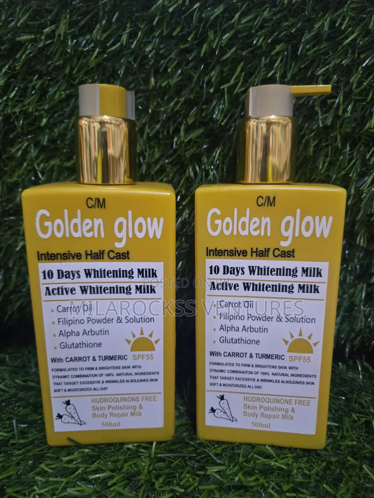 Golden Glow Intensive Halfcast Whitening Milk. 500ml