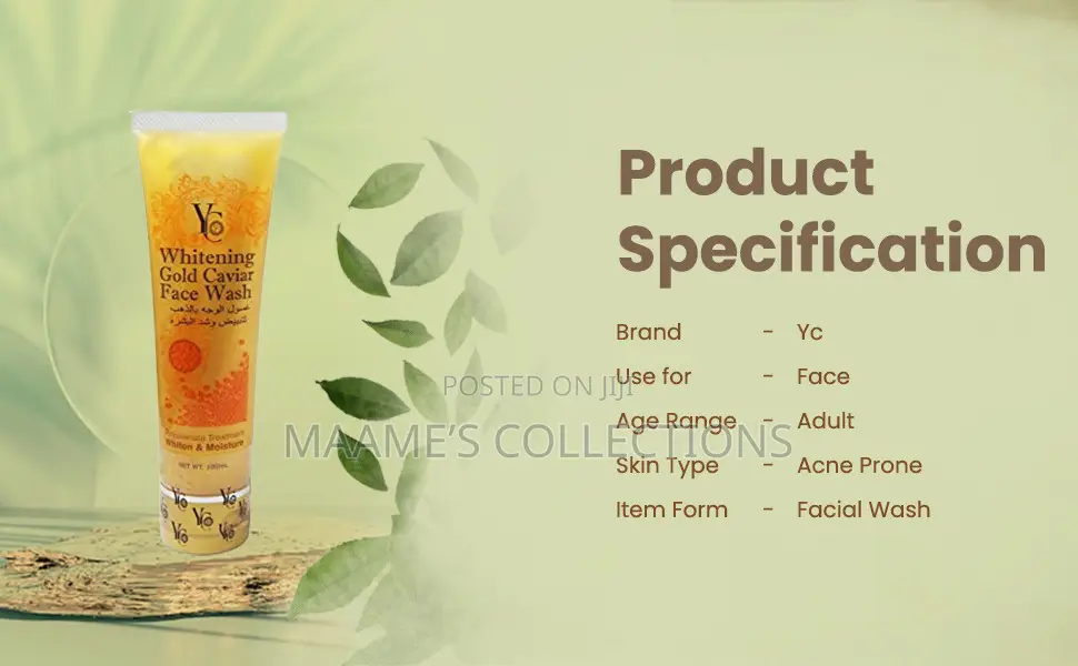 Yc Whitening Gold Caviar Face Wash