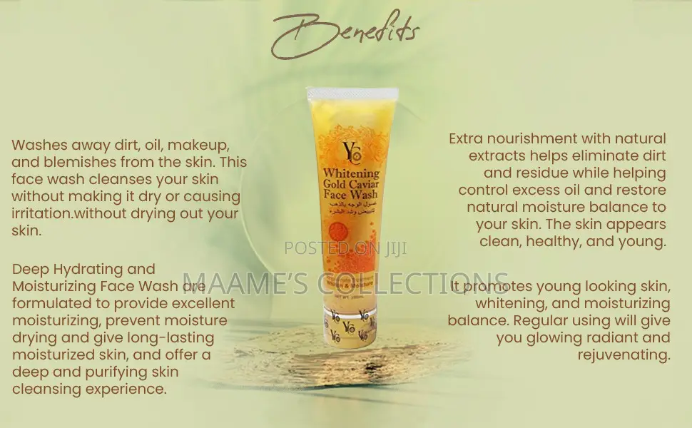 Yc Whitening Gold Caviar Face Wash