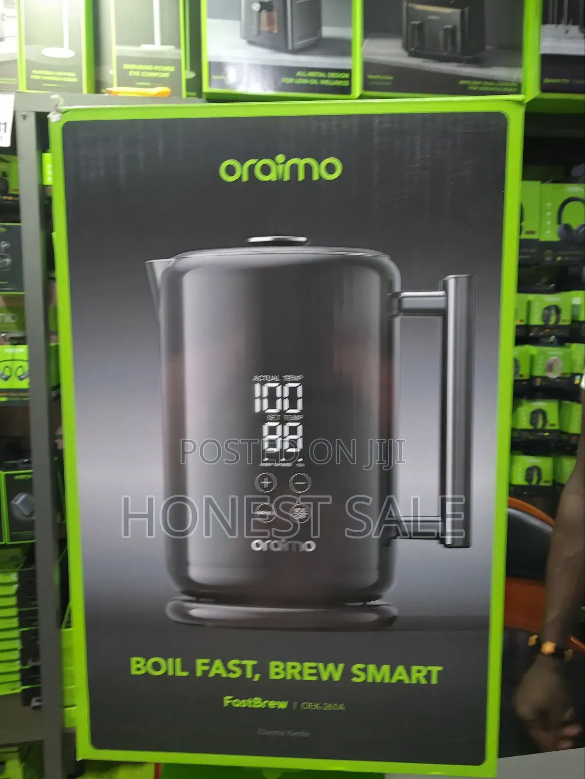 Oraimo Fastbrew Fast Smart 1.7l 316 Stainless Steel Electric Kettle