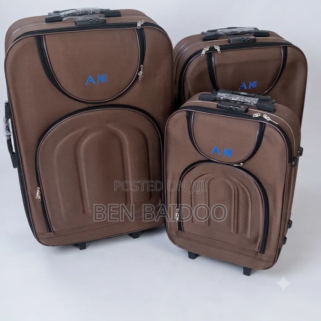 Travel Suitcase 3-Pieces (Fabric)
