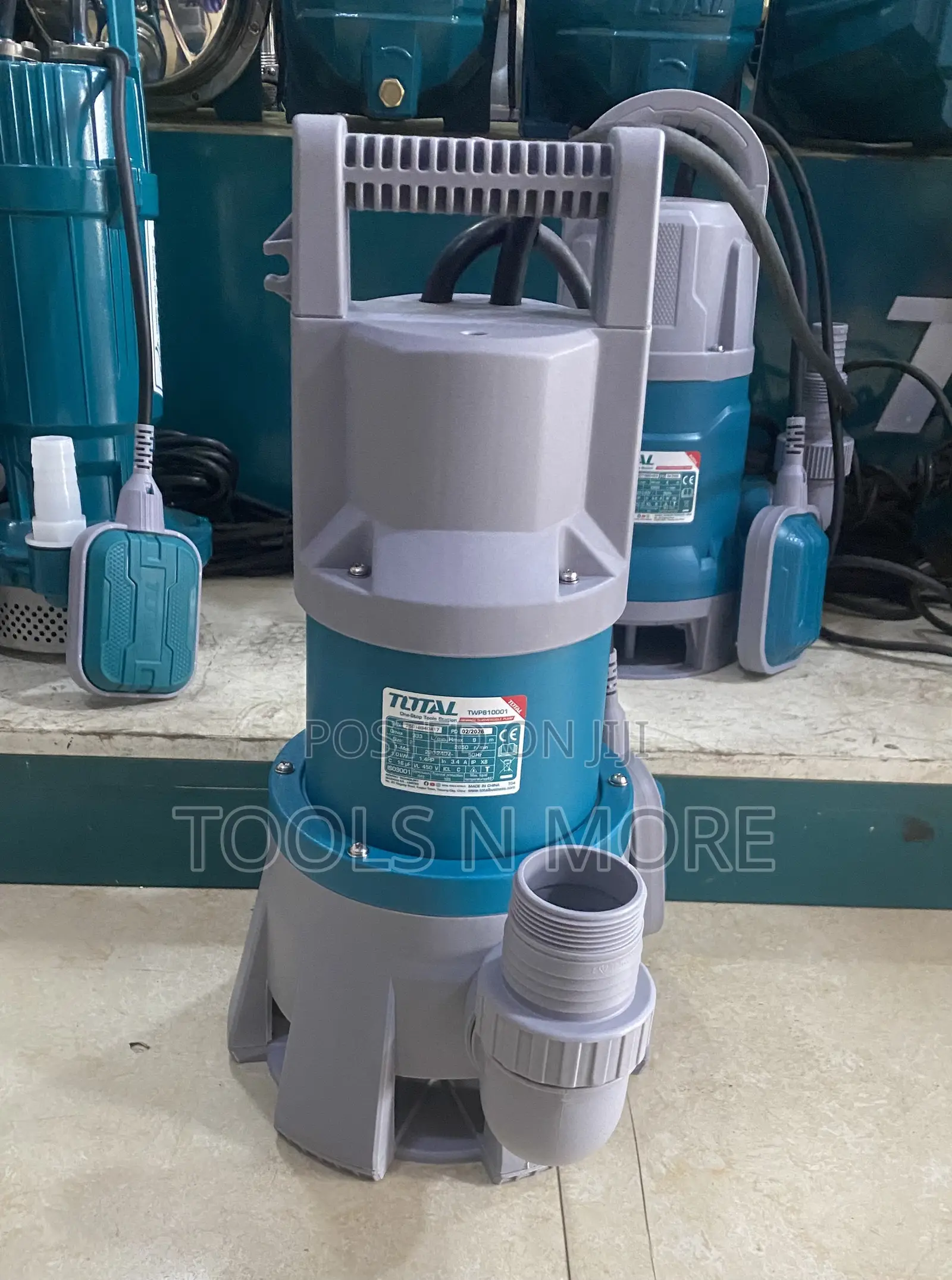 Total 1.4hp Sewage Submersible Pump (Plastic)