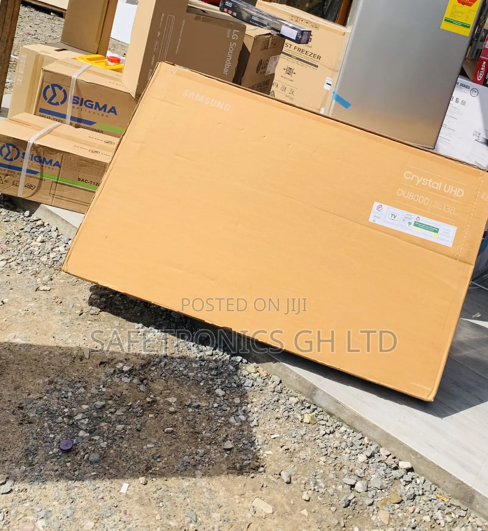 Frameless Sleek Samsung 55 Inch Crystal Uhd Du8000 Os Smart Tv