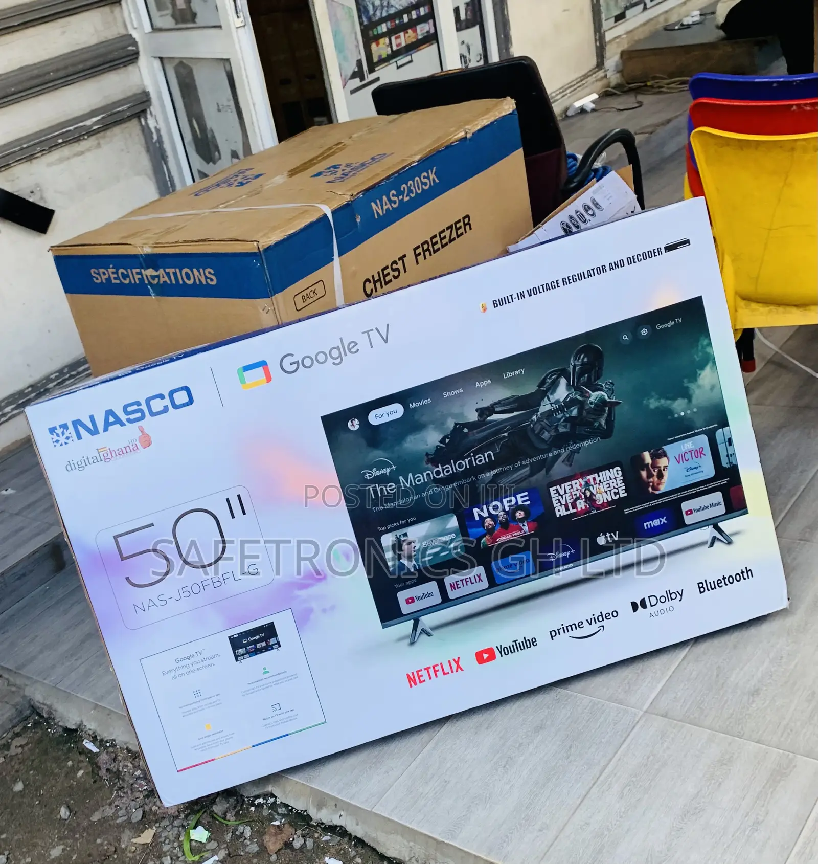 Premium Sleek Nasco 50 Inch Smart Tv-[Nas-J50fus-