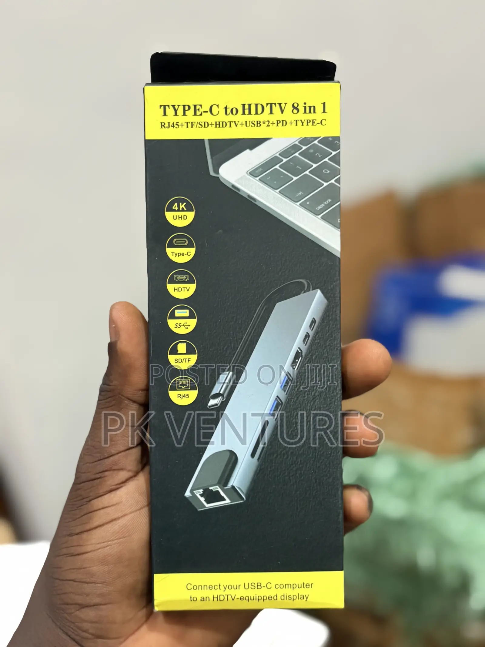 Type-c To Hdtv 8 In 1 Adapter