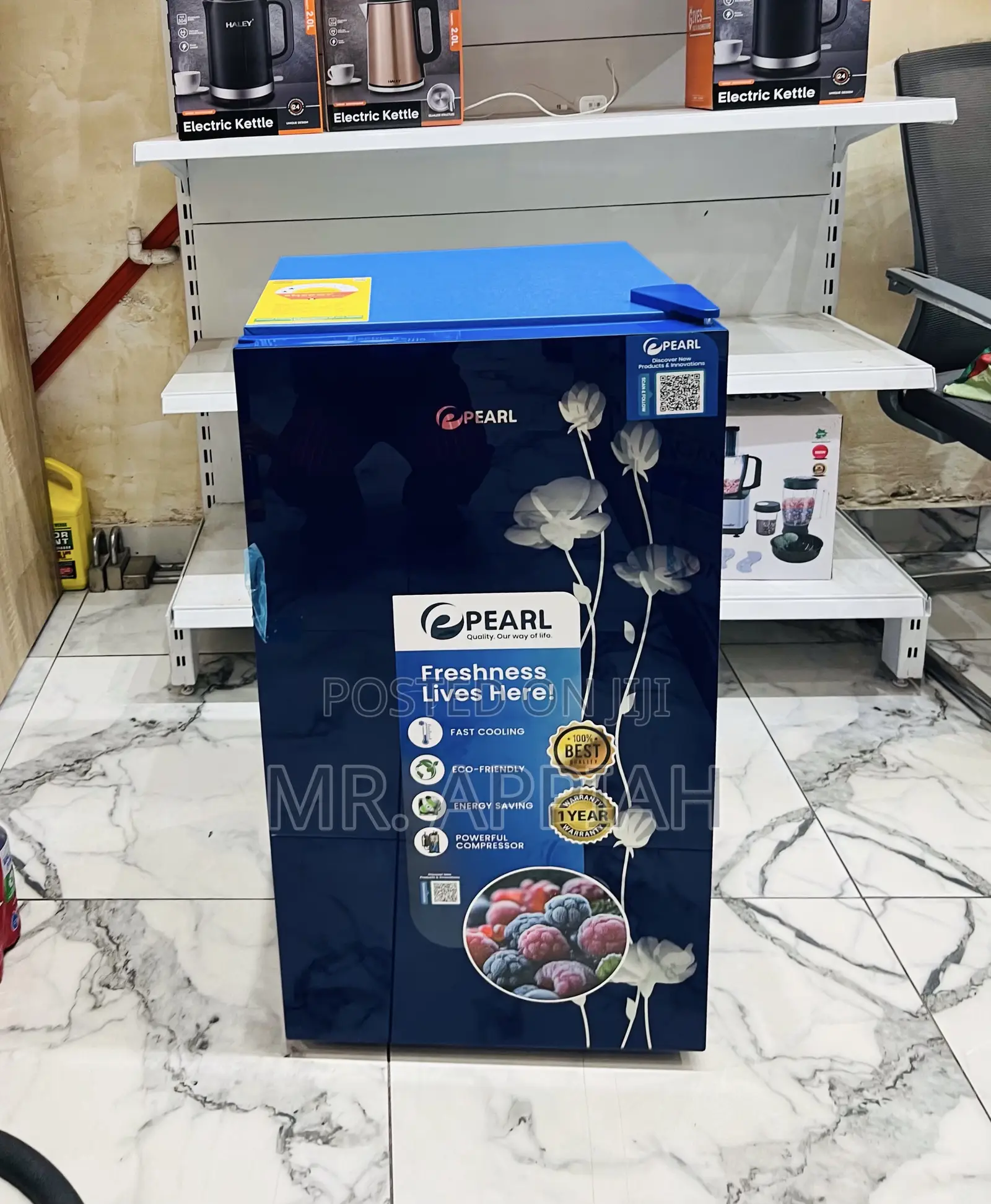 Choose Durable Pearl Pf-109 Table Top Refrigerator(Blue) 