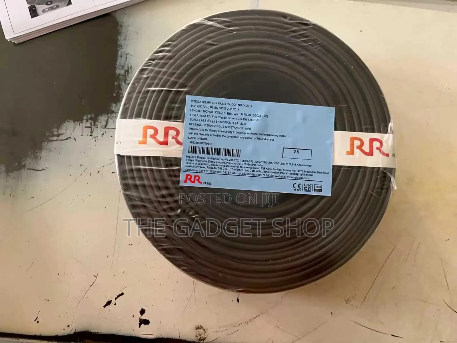 Rr Cable Pure Copper 2.5mm