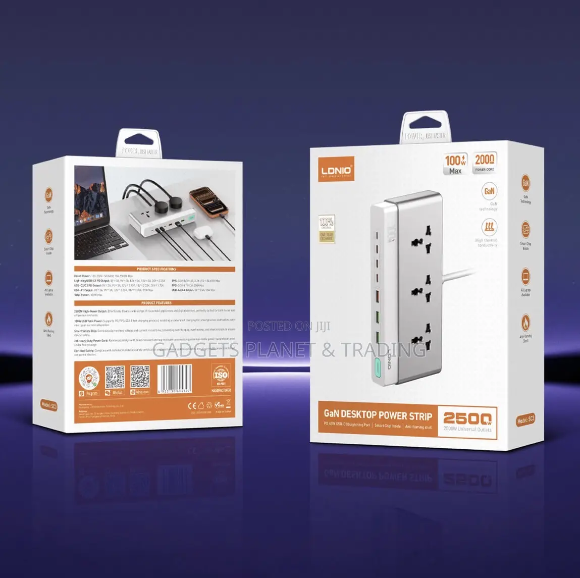 Ldnio Sc3 10-in-1 Gan Desktop Charging Station With 100w 2500w Ac