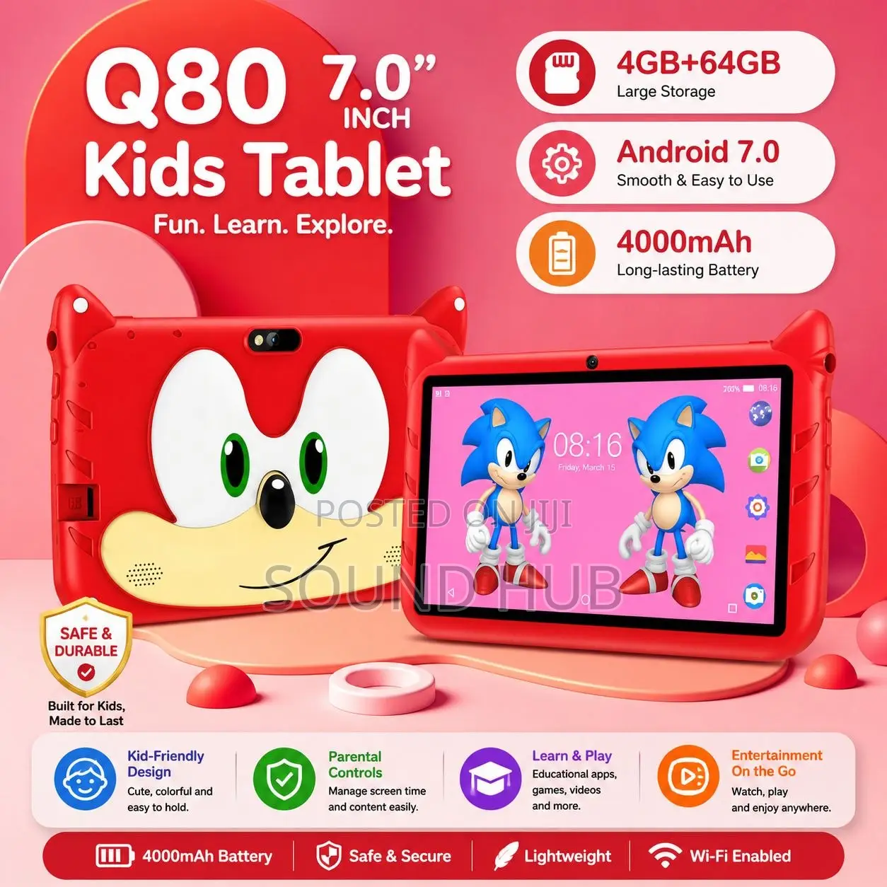 New Tablet 64 GB Red