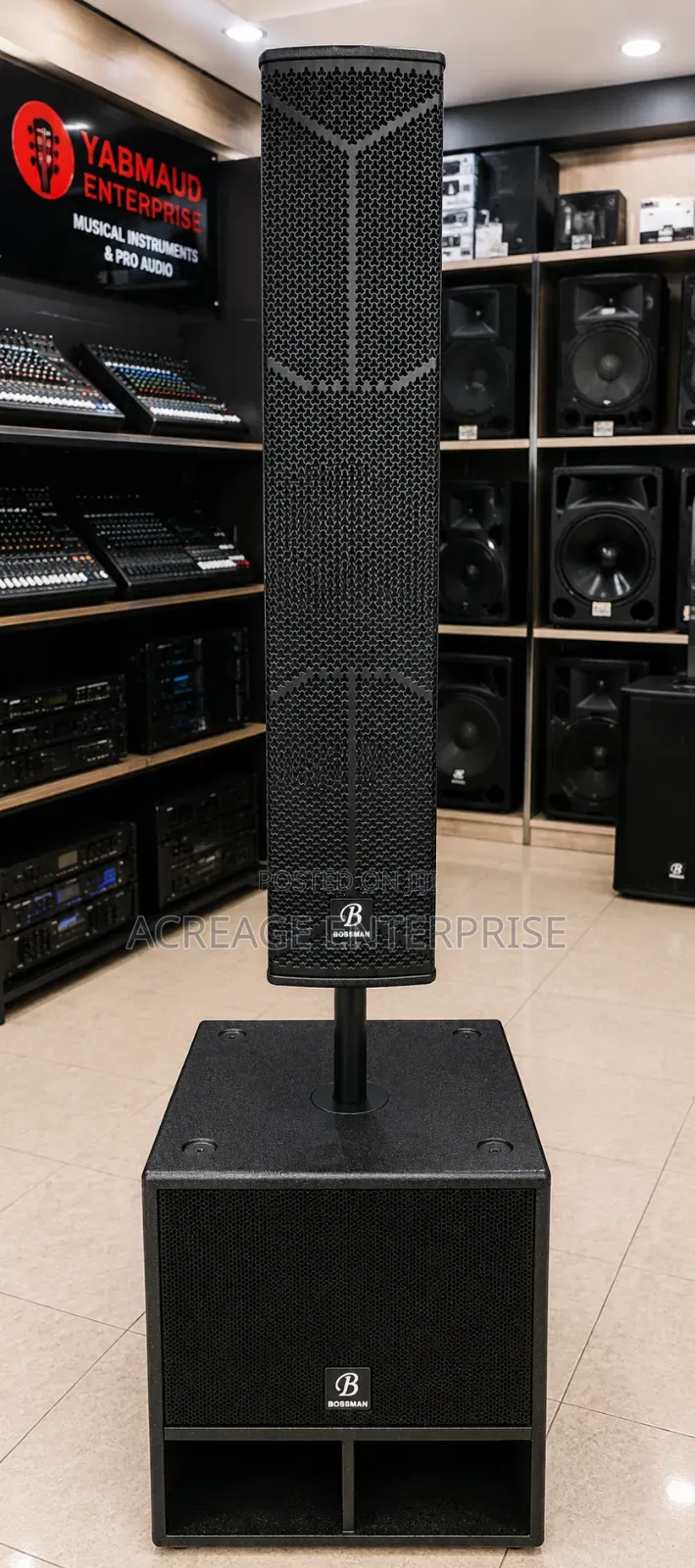 Bossman Column and Bass Speaker