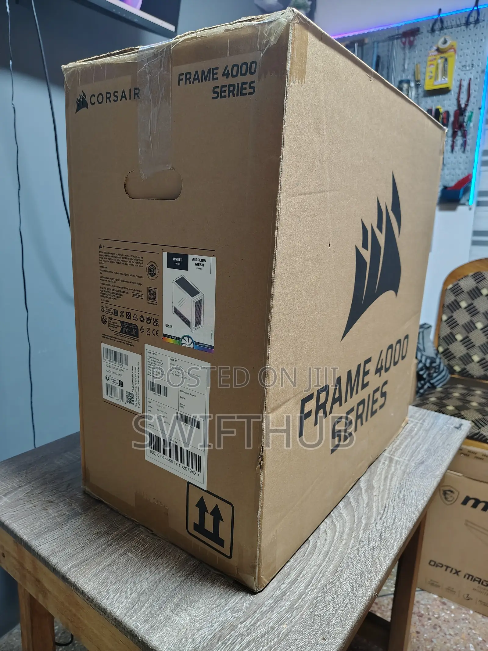 Corsair Frame 4000d Airflow Mesh Rs Argb Gaming Case White