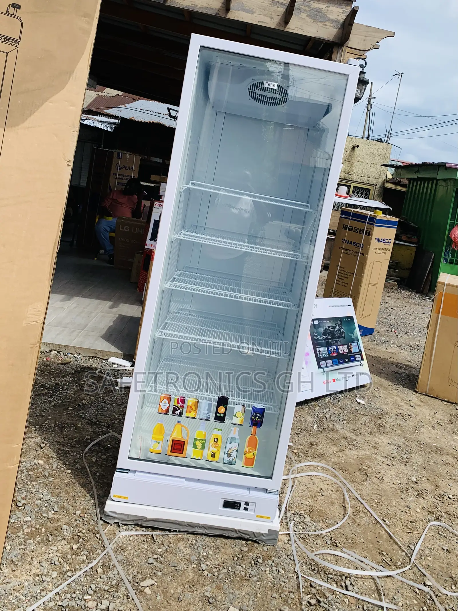 Original Sleek Zara-600dfg Display Fridge 591ltr
