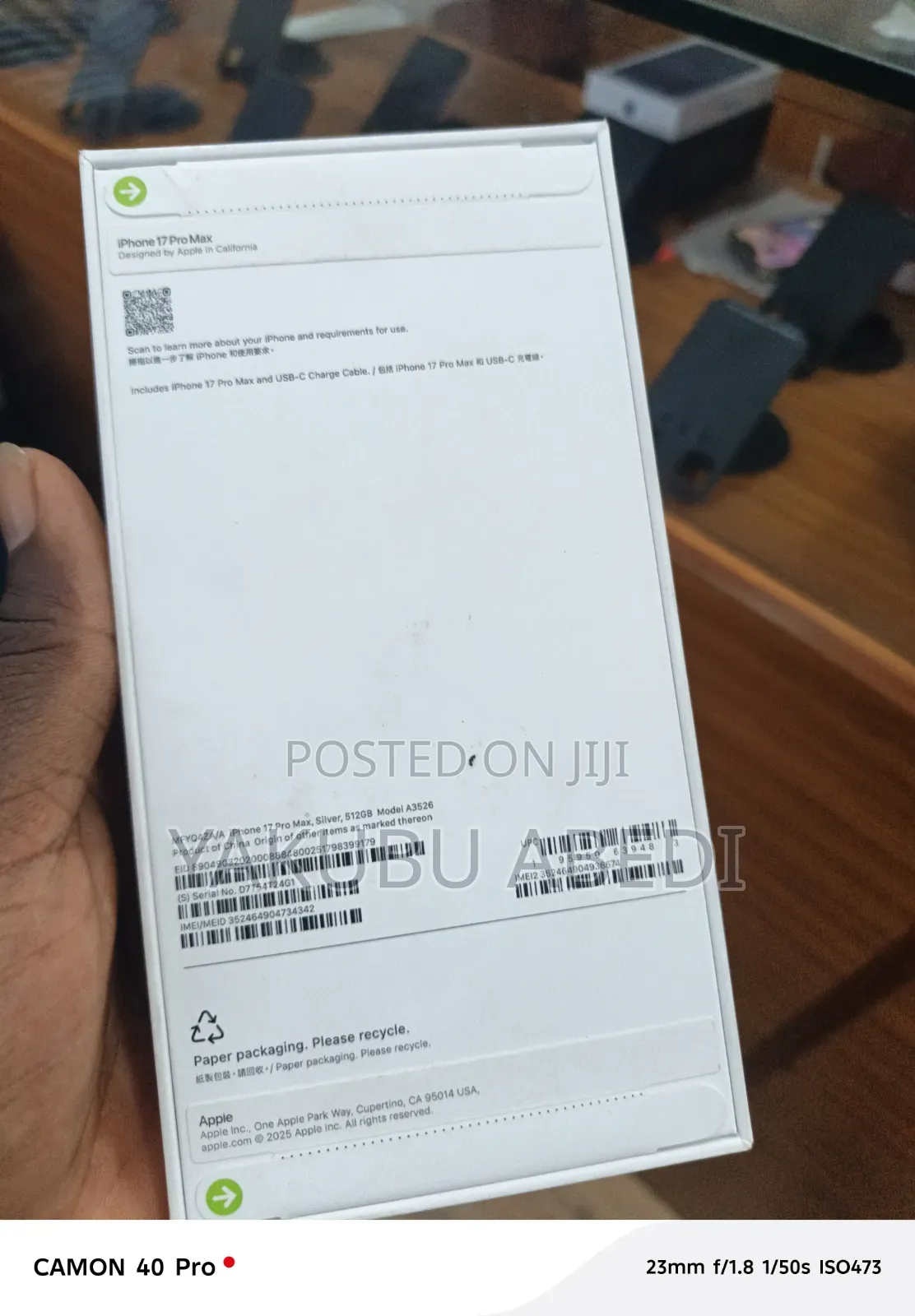 New Apple iPhone 17 Pro Max 512 GB Silver