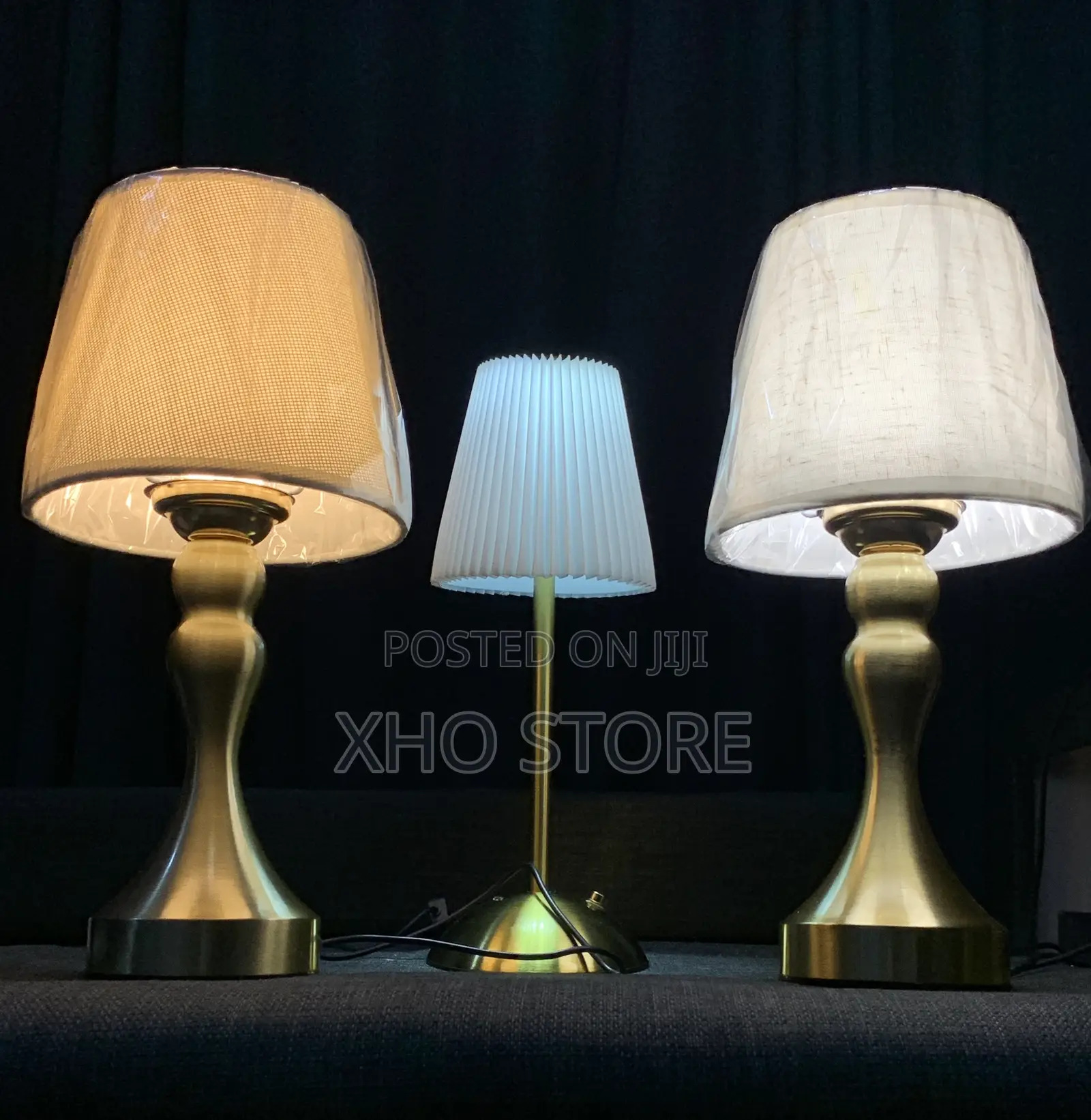 Luxury Minimalist Metal Table Desk Lamp 3 Color Temperature Plug-In