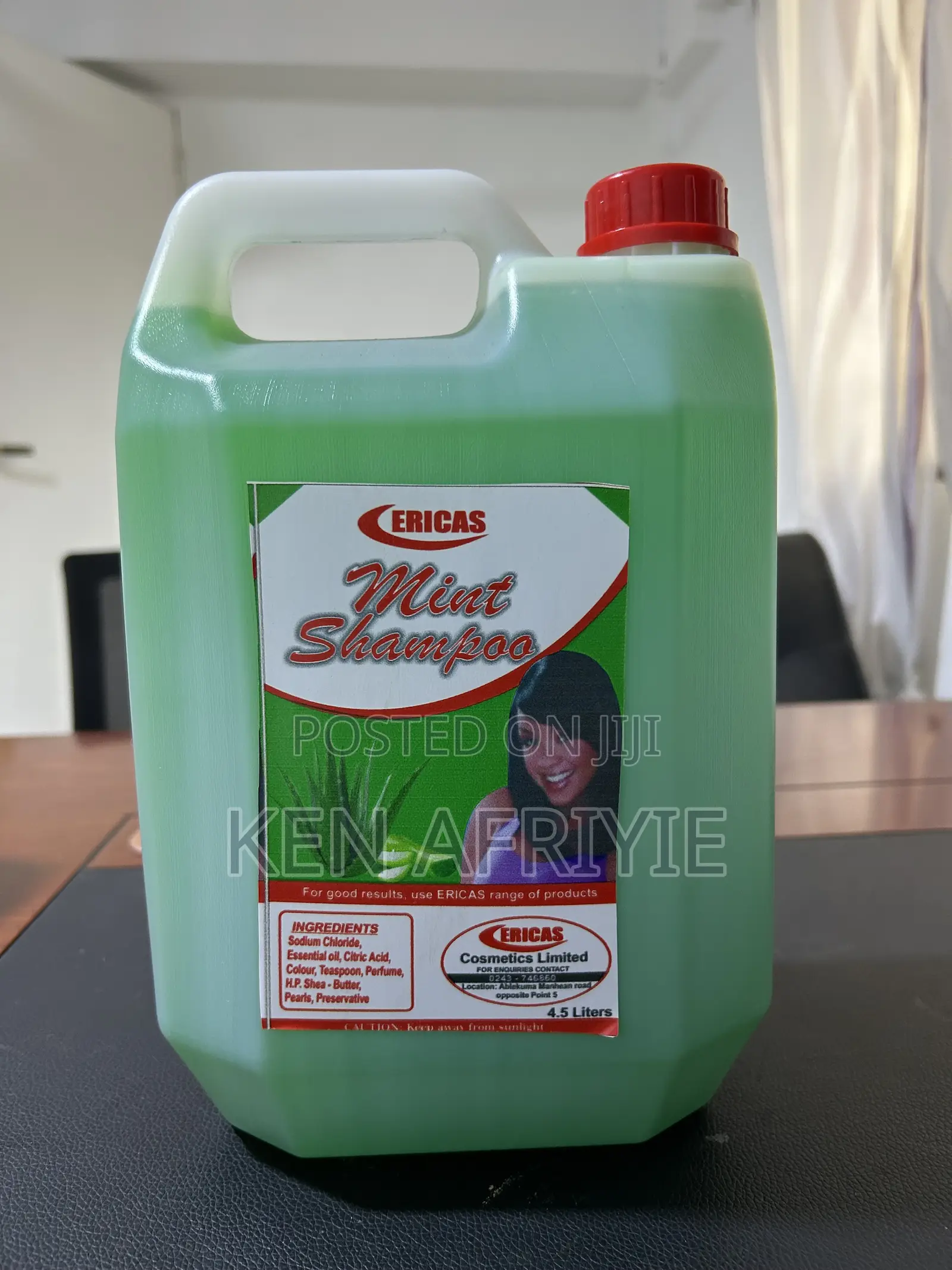 Ericas Mint Shampoo 4.5l.