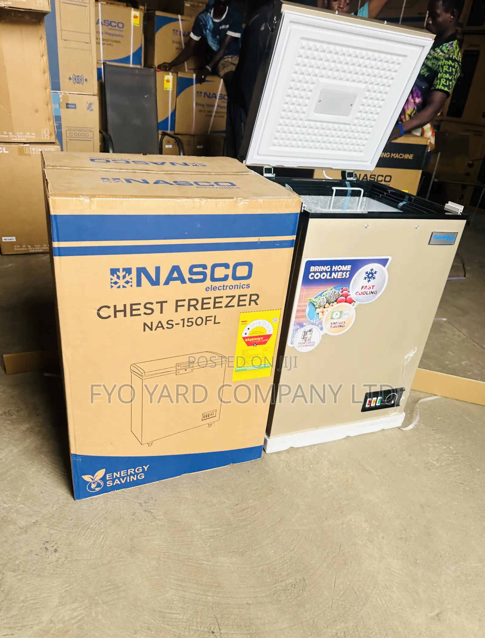 Powerful Freezing Nasco 100liters Direct Cooling Freezer